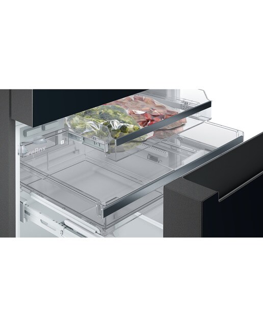 Frigorífico americano Siemens iQ700 con puerta de cristal - KF96RSBEA Cristal negro-6