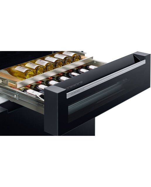 Frigorífico americano Siemens iQ700 con puerta de cristal - KF96RSBEA Cristal negro-7