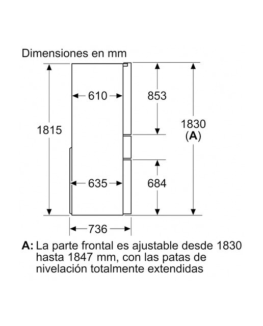 Frigorífico americano Siemens iQ700 con puerta de cristal - KF96RSBEA Cristal negro-13