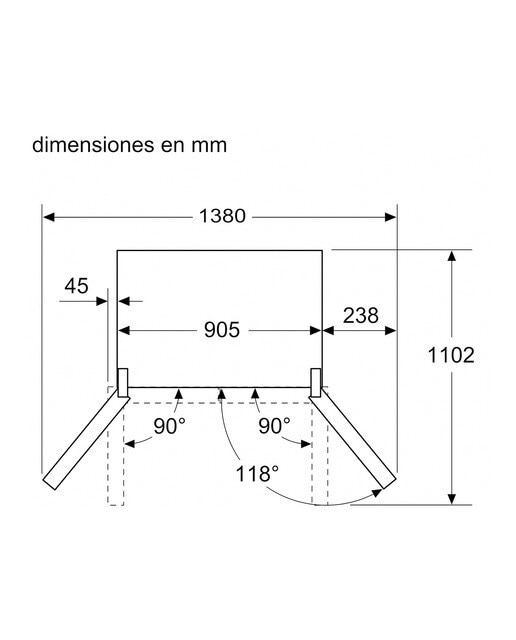 Frigorífico americano Siemens iQ700 con puerta de cristal - KF96RSBEA Cristal negro-14