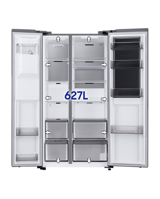Frigorífico americano Samsung con dispensador de agua y hielo - RH68B8841S9/EF Inox-2