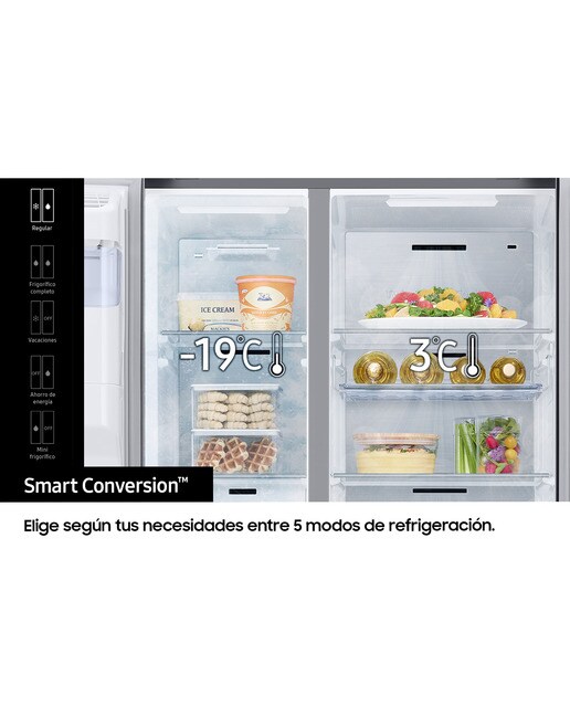 Frigorífico americano Samsung con dispensador de agua y hielo - RH68B8841S9/EF Inox-7