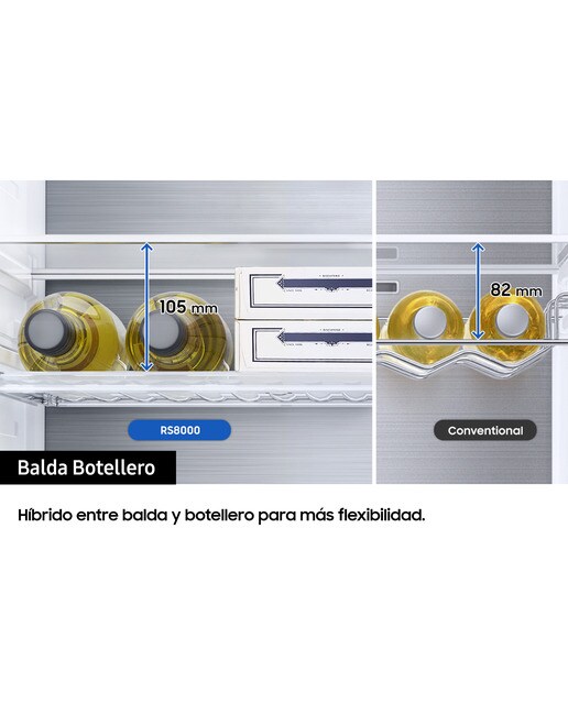 Frigorífico americano Samsung con dispensador de agua y hielo - RH68B8841S9/EF Inox-10