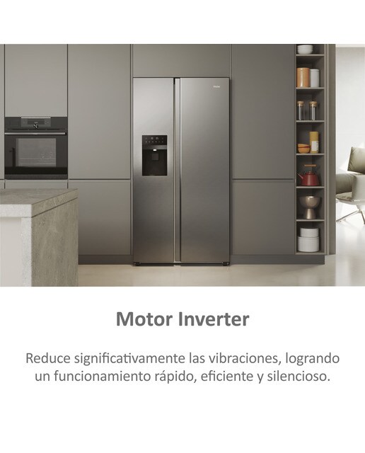 Frigorífico americano Haier Total No frost, Dispensador, SBS 90 Series 5 - HSR5918DIMP Inox-8