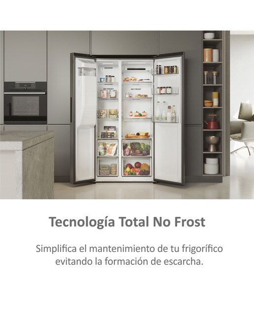 Frigorífico americano Haier Total No frost, Dispensador, SBS 90 Series 5 - HSR5918DIMP Inox-9