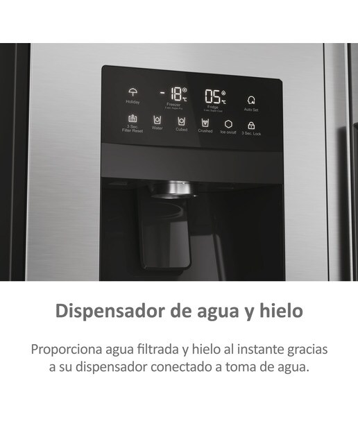 Frigorífico americano Haier Total No frost, Dispensador, SBS 90 Series 5 - HSR5918DIMP Inox-10