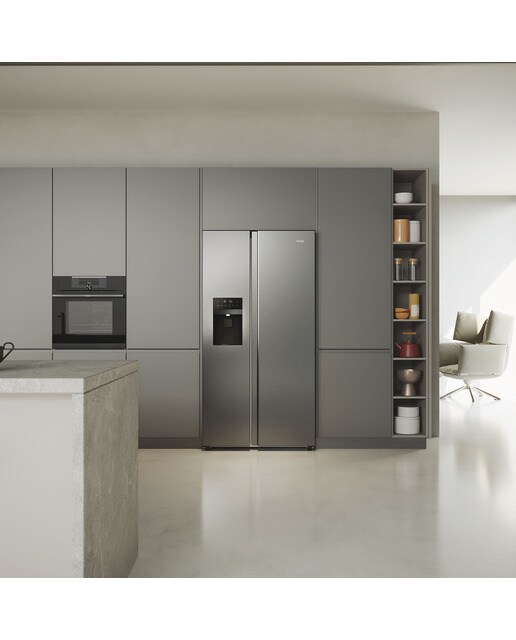 Frigorífico americano Haier Total No frost, Dispensador, SBS 90 Series 5 - HSR5918DIMP Inox-15