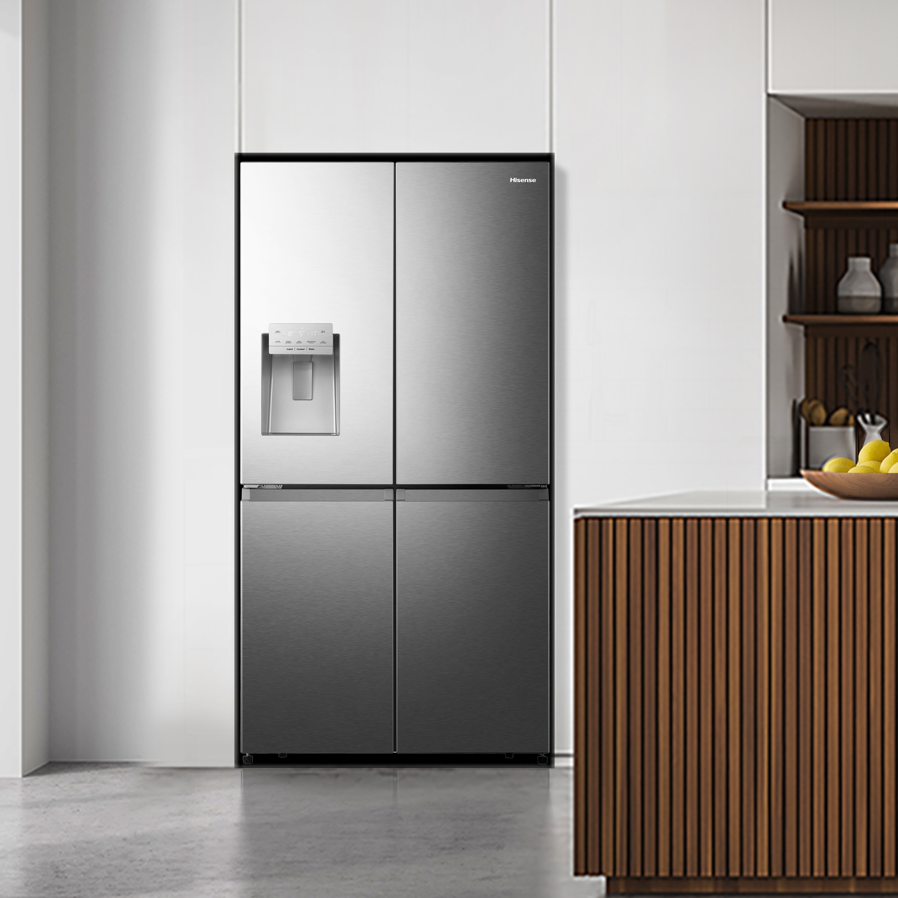 Frigorífico americano Hisense con Dispensador - RQ760N4SASE Acero Inox-8