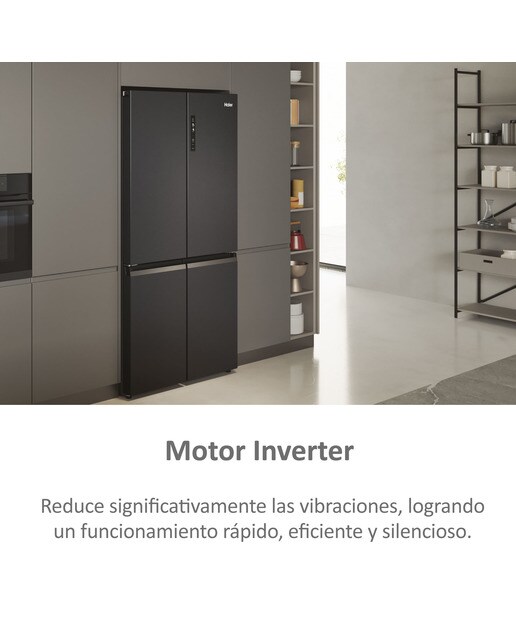 Frigorífico americano Haier Total No frost Cube 90 Series 5 - HCR5919ENMB Dark inox-7