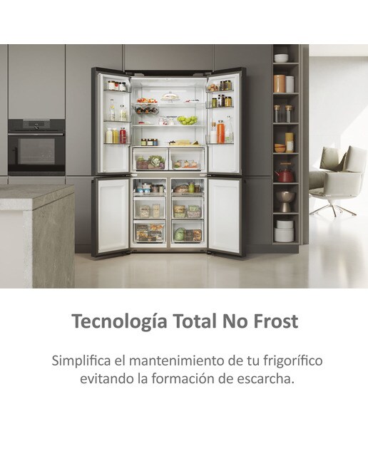 Frigorífico americano Haier Total No frost Cube 90 Series 5 - HCR5919ENMB Dark inox-8