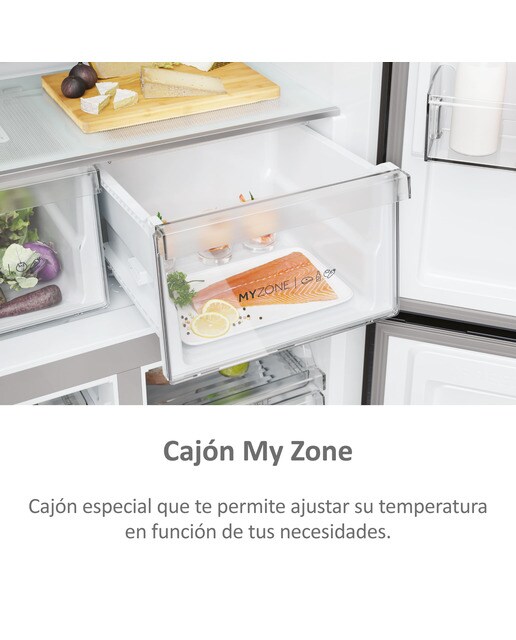 Frigorífico americano Haier Total No frost Cube 90 Series 5 - HCR5919ENMB Dark inox-11