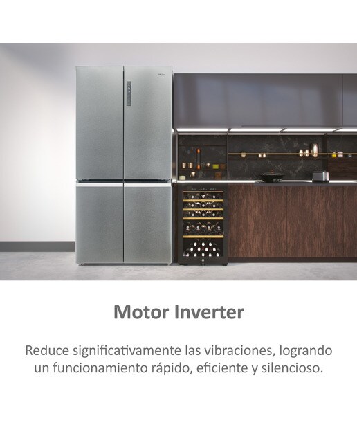 Frigorífico americano Haier Total No Frost Cube 90 Series 5 - HCR5919ENMM Inox-7