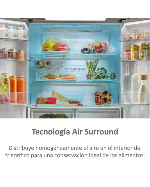 Frigorífico americano Haier Total No Frost Cube 90 Series 5 - HCR5919ENMM Inox-9