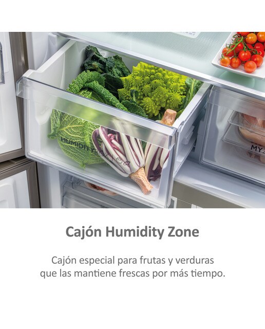 Frigorífico americano Haier Total No Frost Cube 90 Series 5 - HCR5919ENMM Inox-10