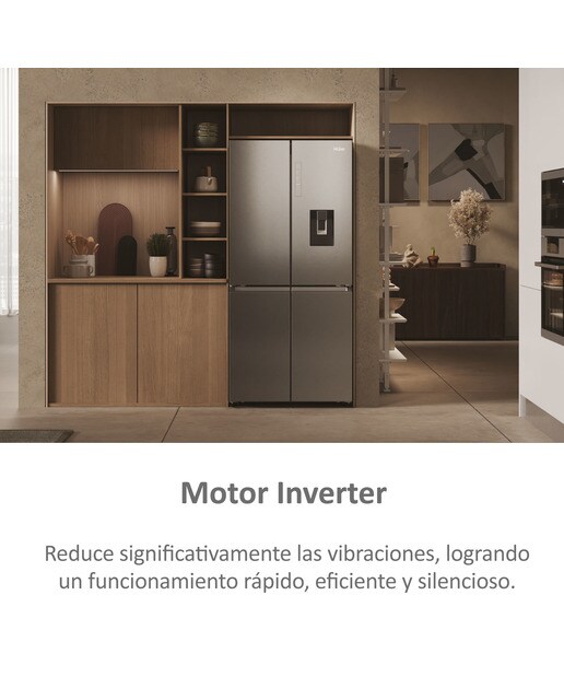 Frigorífico americano Haier Total No frost Cube 83 Series 3 - HCR3818EWMM Inox-7