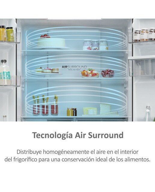 Frigorífico americano Haier Total No frost Cube 83 Series 3 - HCR3818EWMM Inox-9