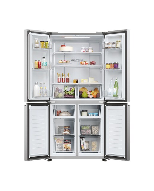 Frigorífico Americano Haier de 4 Portas Série 3 HCR3818ENMM Total No Frost de 181,5 cm - Platinum Inox Platinum Inox-4