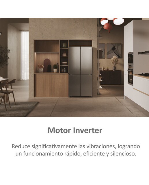 Frigorífico Americano Haier de 4 Portas Série 3 HCR3818ENMM Total No Frost de 181,5 cm - Platinum Inox Platinum Inox-7