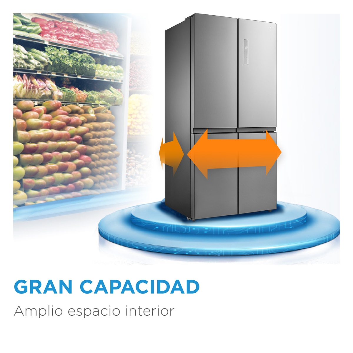 Frigorifico americano Midea 4 puertas - MDRF632FIE46 Inox-8