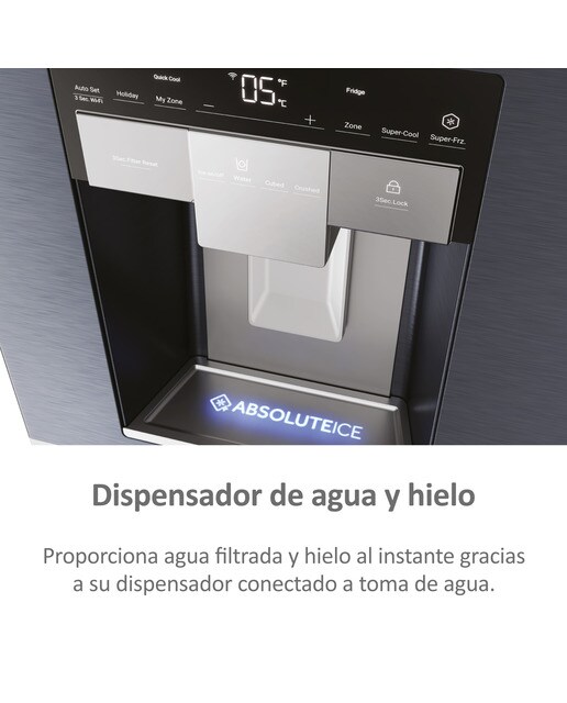 Frigorífico Americano Haier FD 90 Series 7 Pro HFW7918EIMB de 4 Portas. No Frost, com Dispensador, Wifi e de 177,5 cm - Preto Acetinado Brushed Black-10
