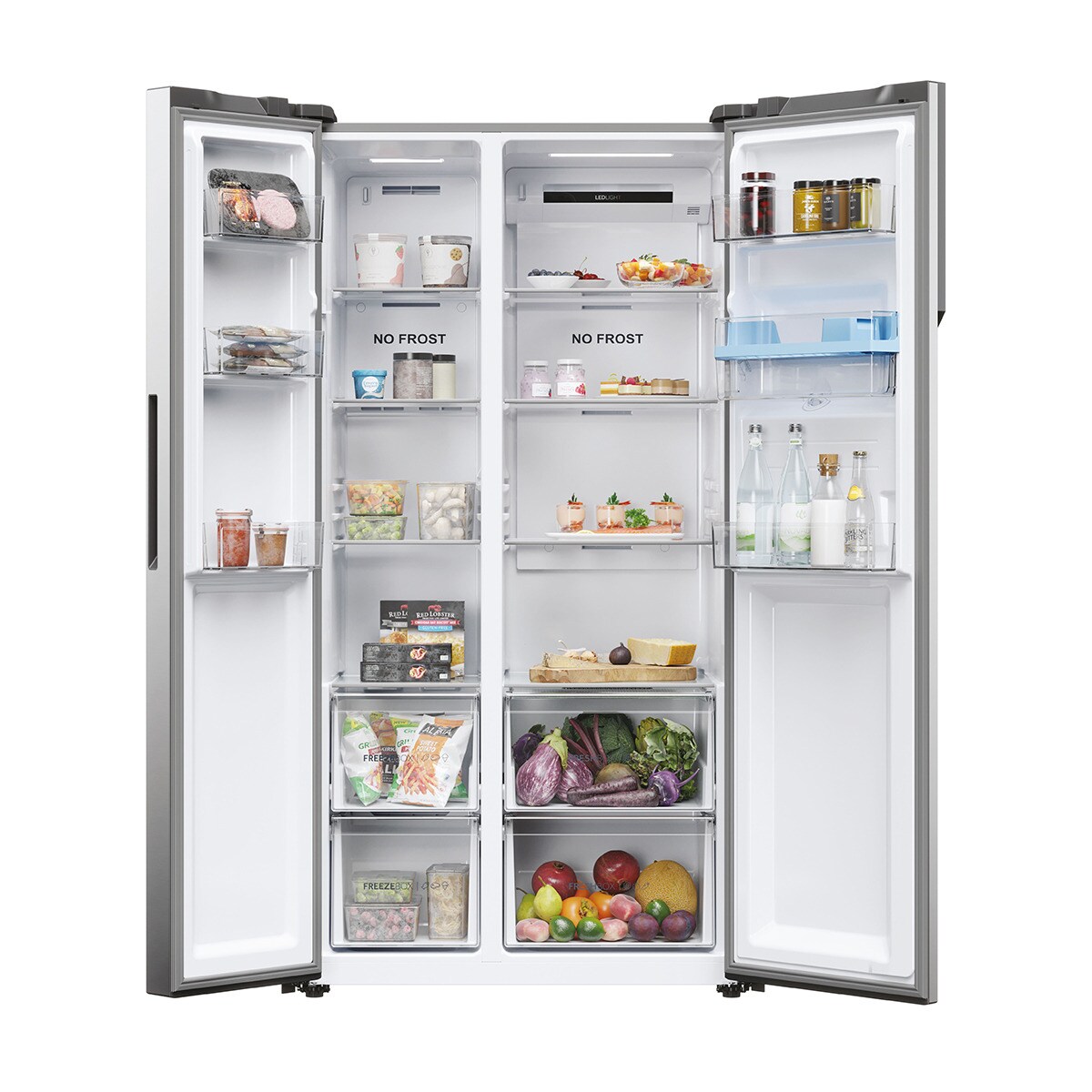 Frigorífico americano Haier Total No frost SBS 90 Series 5 - HSR5918DWMP Inox-4