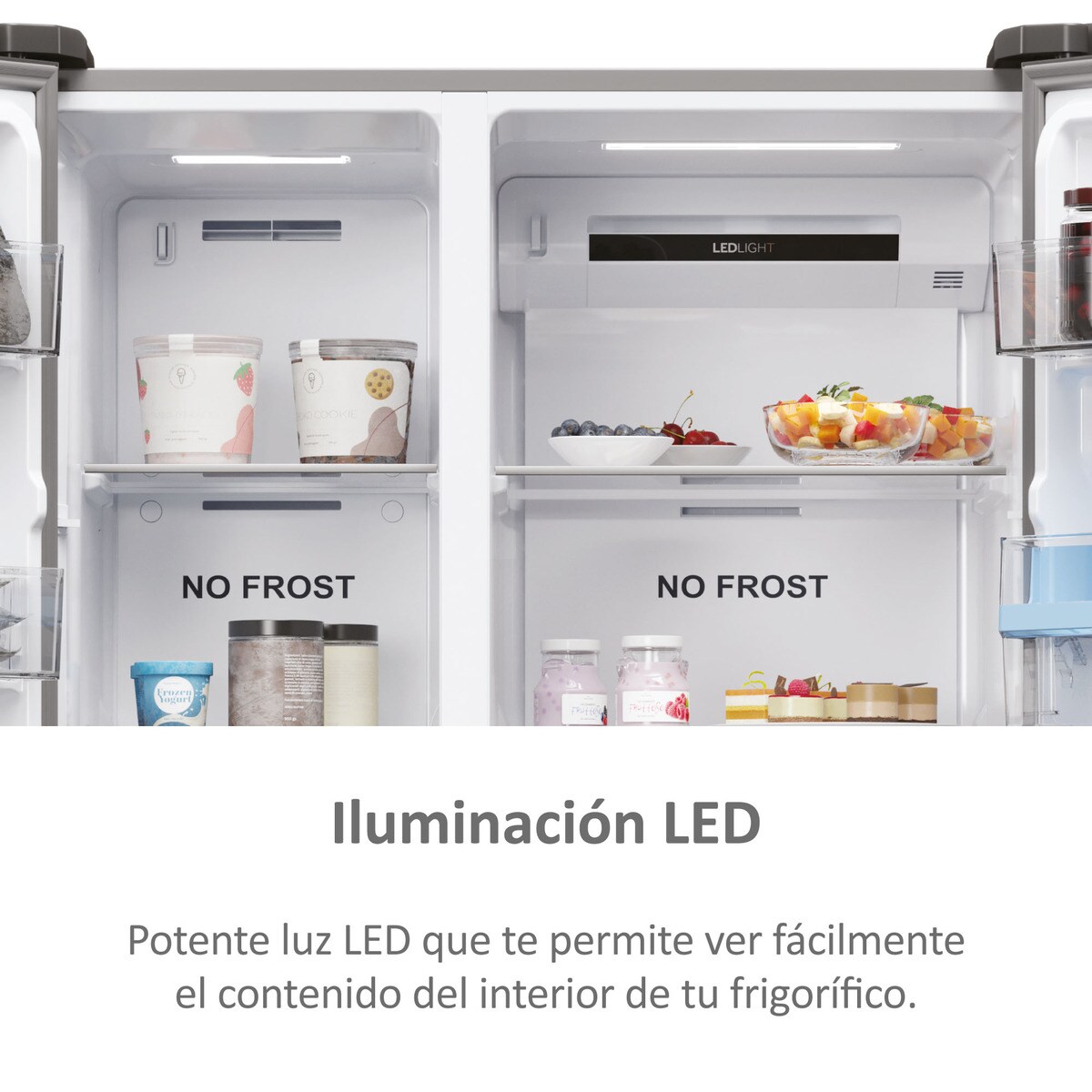 Frigorífico americano Haier Total No frost SBS 90 Series 5 - HSR5918DWMP Inox-11