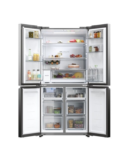 Frigorífico Americano Haier Cube 83 Series 5 HCW58F18EHMP de 4 Portas, No Frost, com Dispensador, WIFI e de 177,5 cm - Inox Inox-3