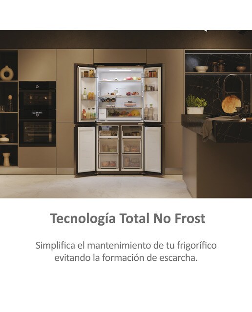 Frigorífico Americano Haier Cube 83 Series 5 HCW58F18EHMP de 4 Portas, No Frost, com Dispensador, WIFI e de 177,5 cm - Inox Inox-13