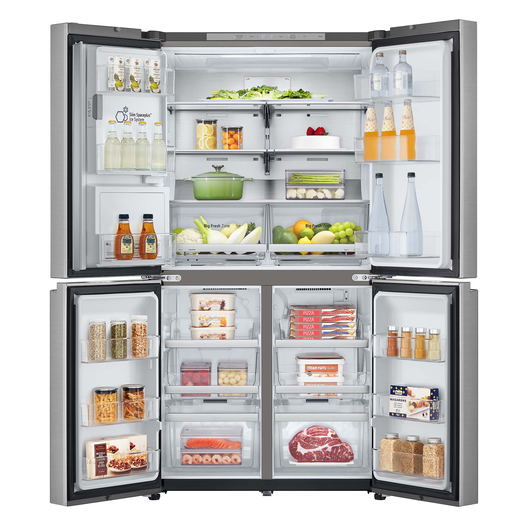 Frigorifico americano LG Inverter Linear Compressor, 179,2 cm, 641 l con dispensador, inox - GML960PYBE Inox-18