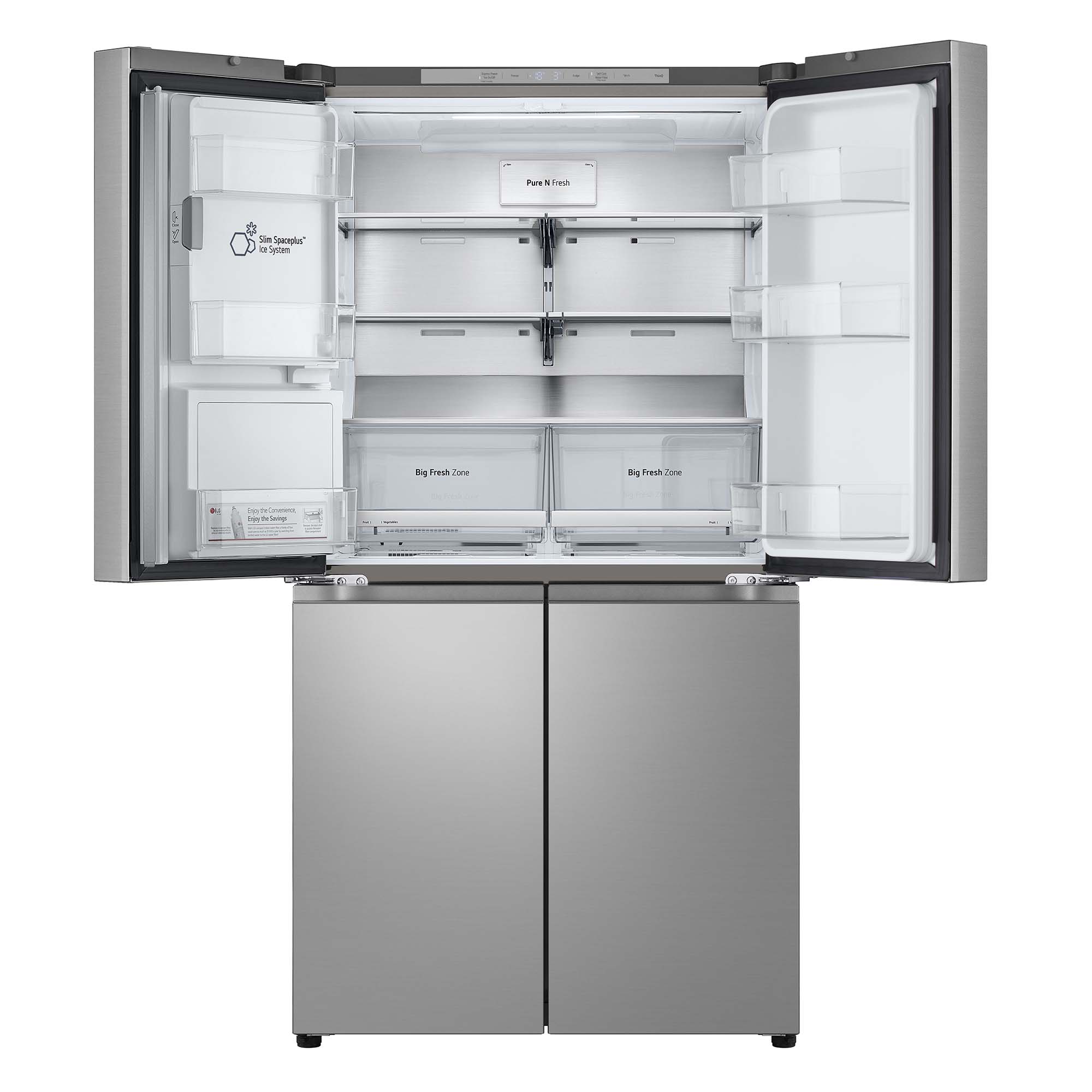 Frigorifico americano LG Inverter Linear Compressor, 179,2 cm, 641 l con dispensador, inox - GML960PYBE Inox-19