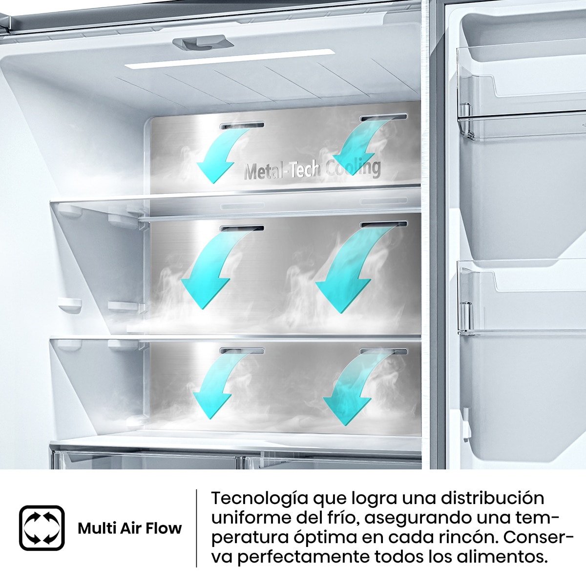 Frigorífico americano Hisense Total No Frost, Wifi - RQ5P470SEIE Inox-6