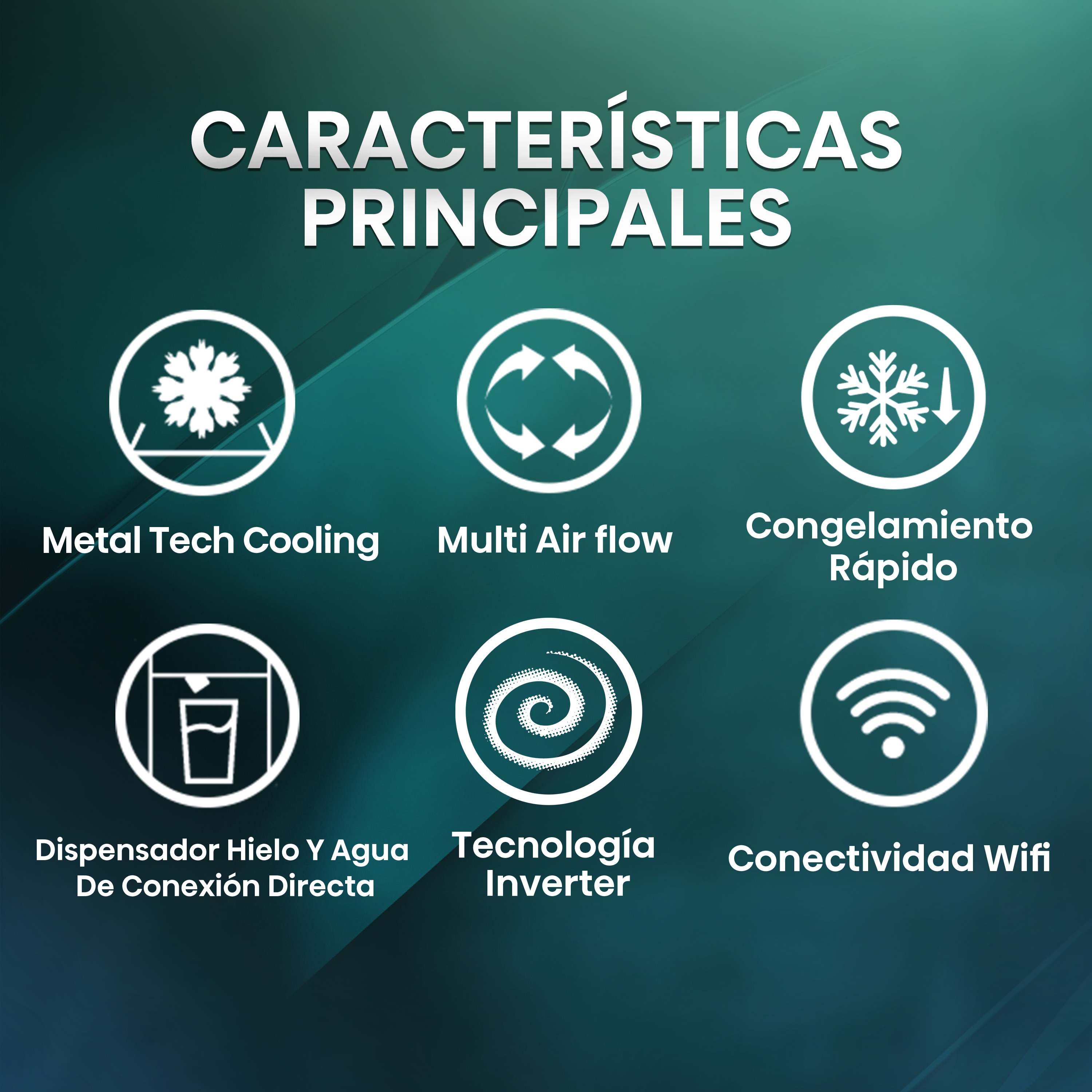 Frigorífico americano Hisense Total No Frost, con dispensador - RS818N4TIC Inox-3