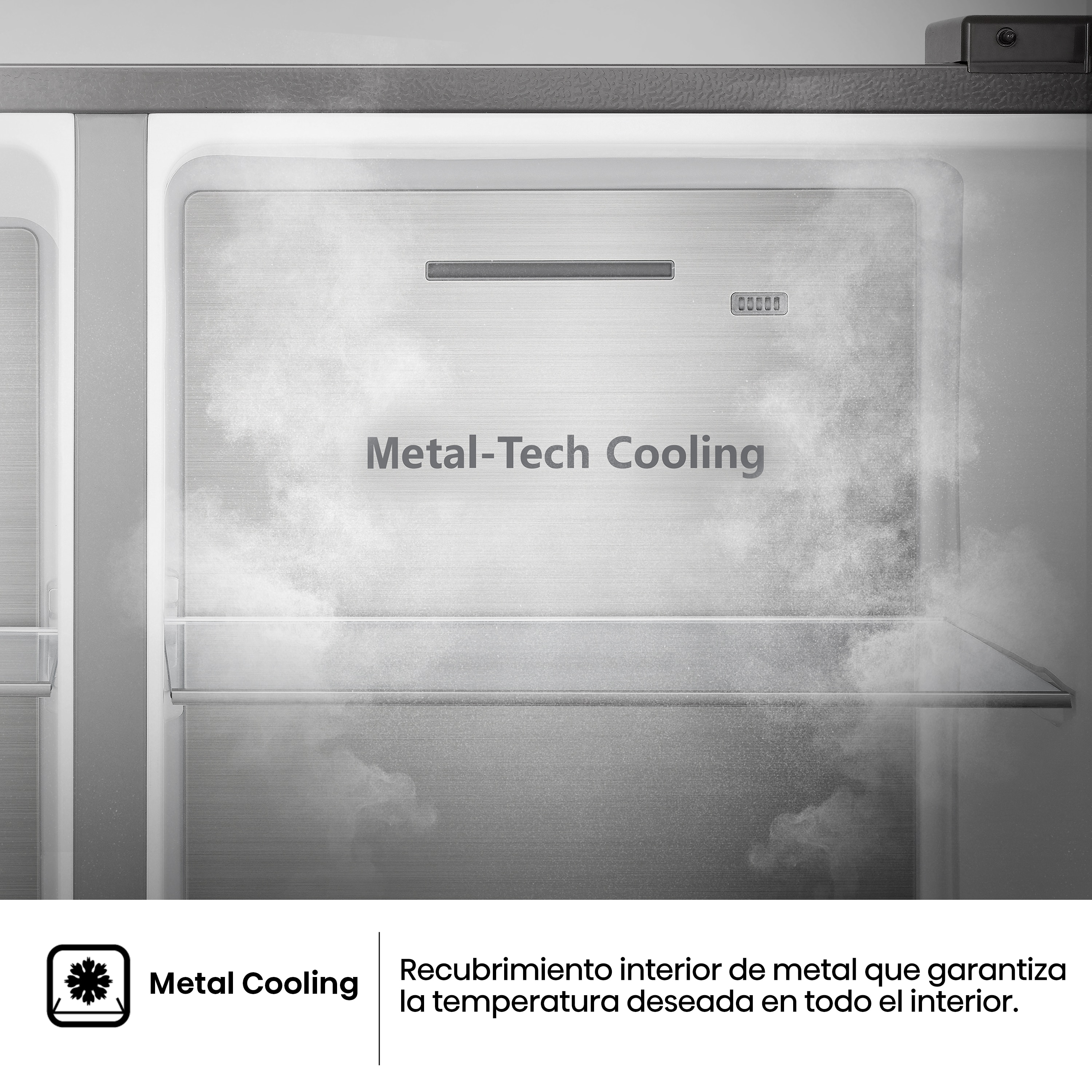 Frigorífico americano Hisense Total No Frost, con dispensador - RS818N4TIC Inox-8