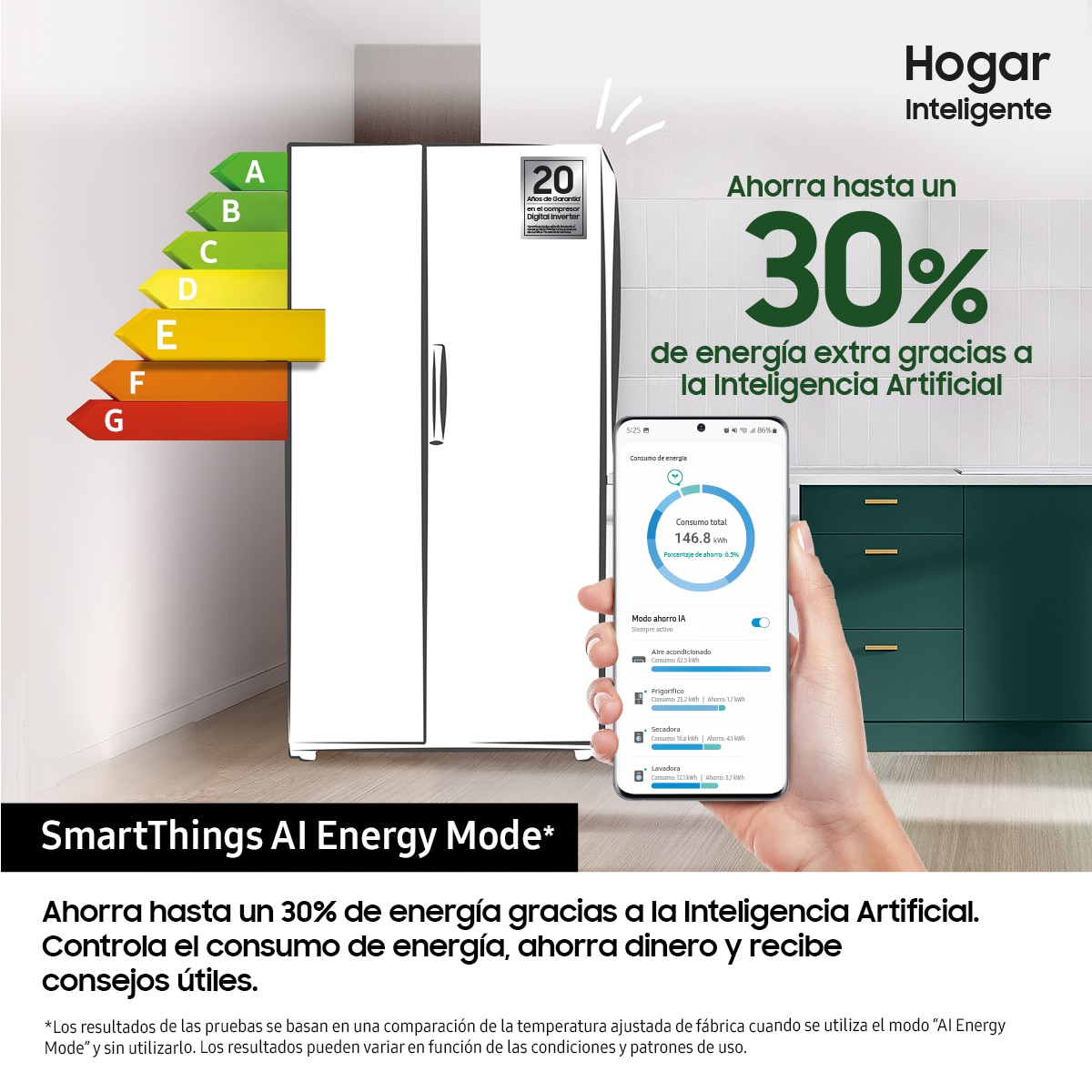 Frigorífico americano Samsung con dispensador, WIFI - RS6HDG883ES9EF Inox-4