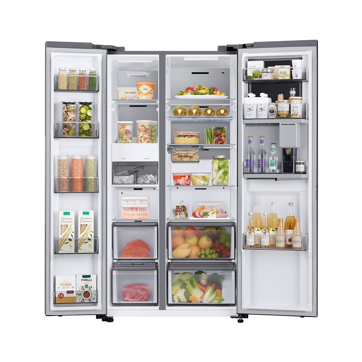 Frigorífico americano Samsung Tecnología SpaceMax, de 3 puertas - RH69DG895ESLEF Inox-3