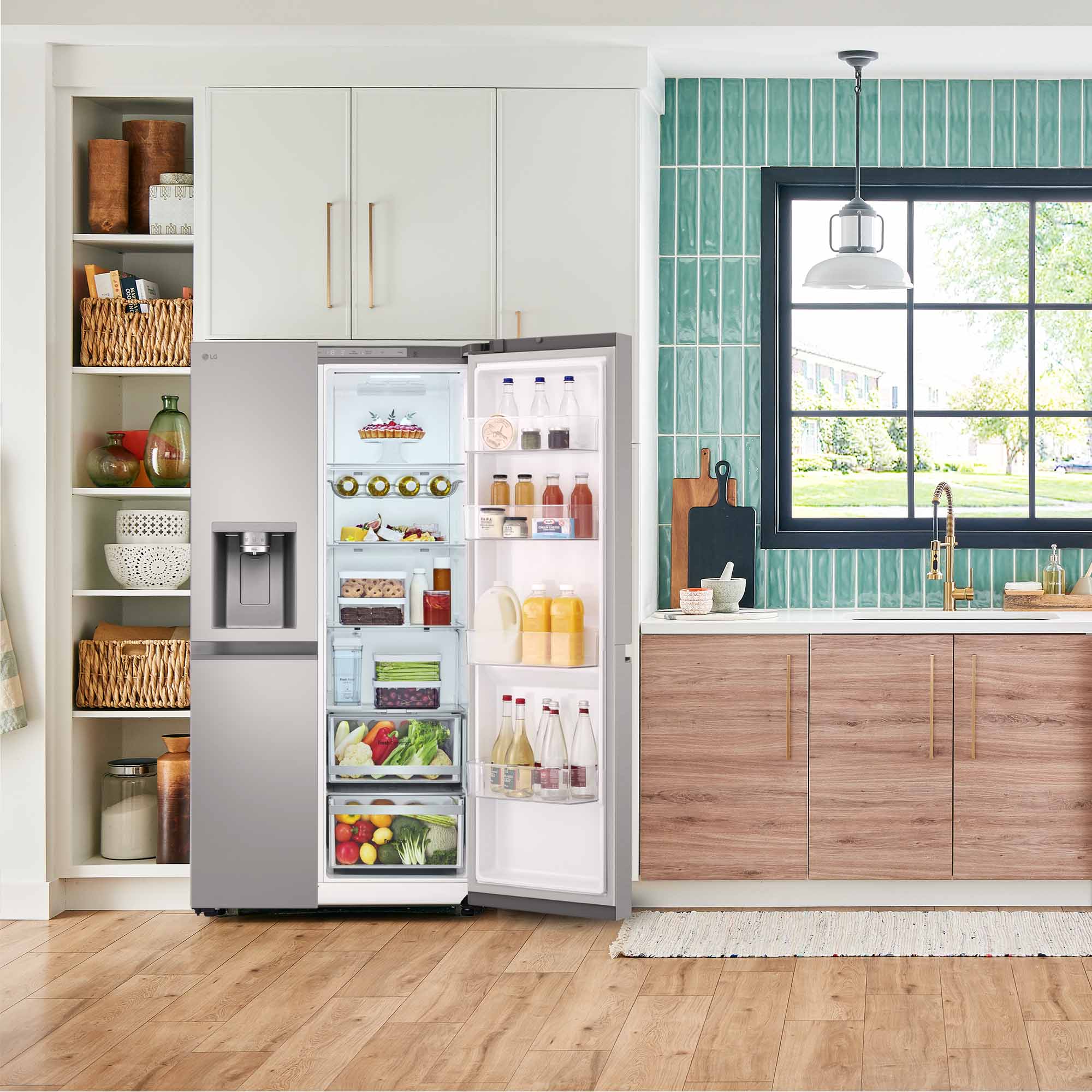 Frigorífico americano LG Smart Inverter Compressor, 179 cm, 628 l, con dispensador, Inox - GSLE81PYBC Acero-22