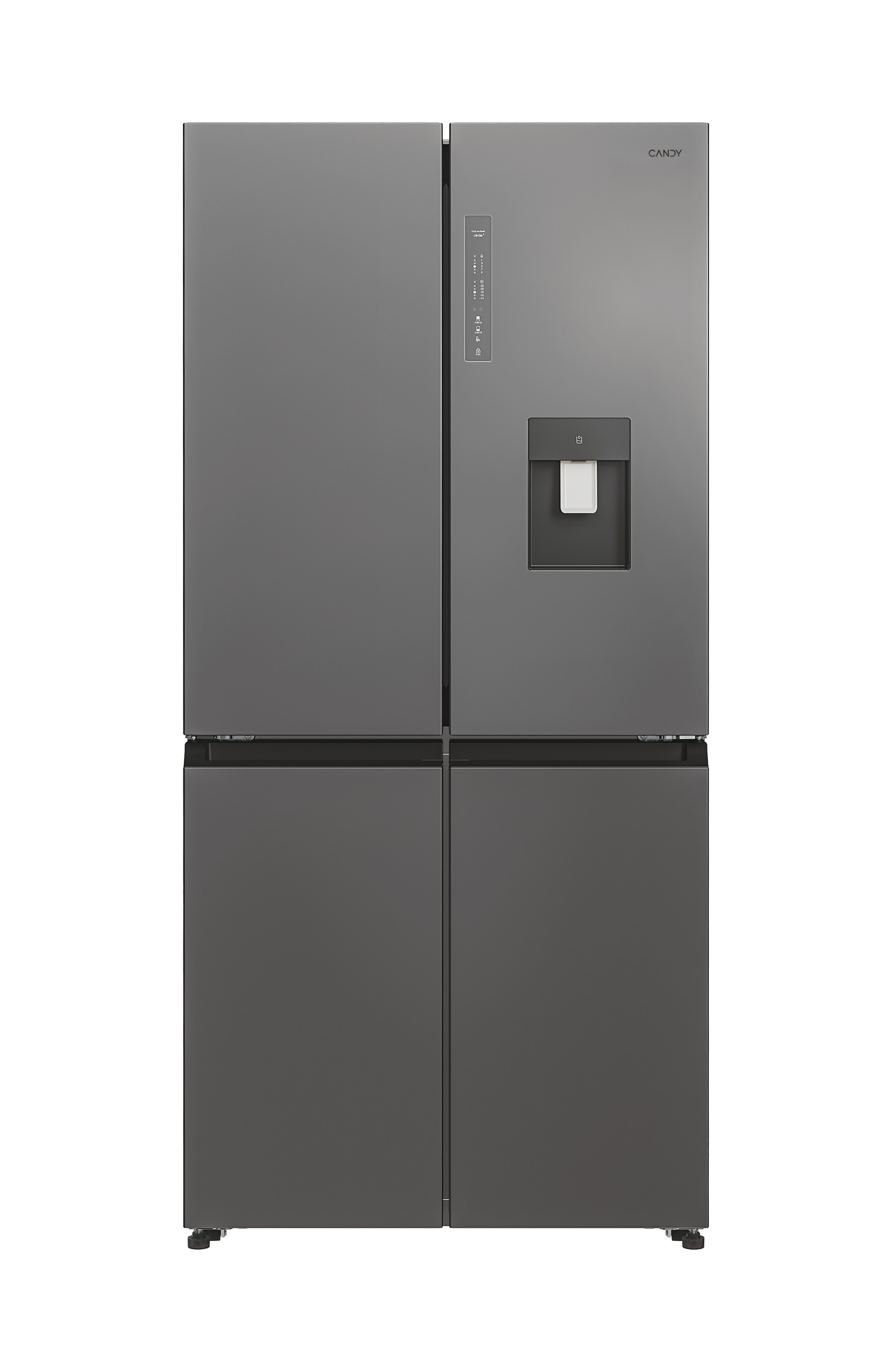 Frigorífico americano Candy con dispensador, con 4 puertas - CFQQ5T817EWPS Inox-2