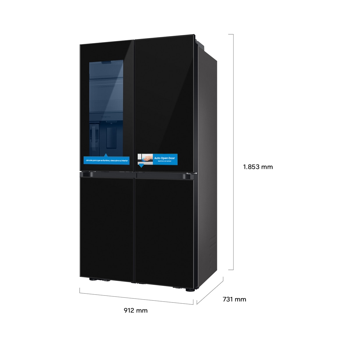 Frigorifico americano Samsung Con dispensador - RF65DB970E22EF Negro-2