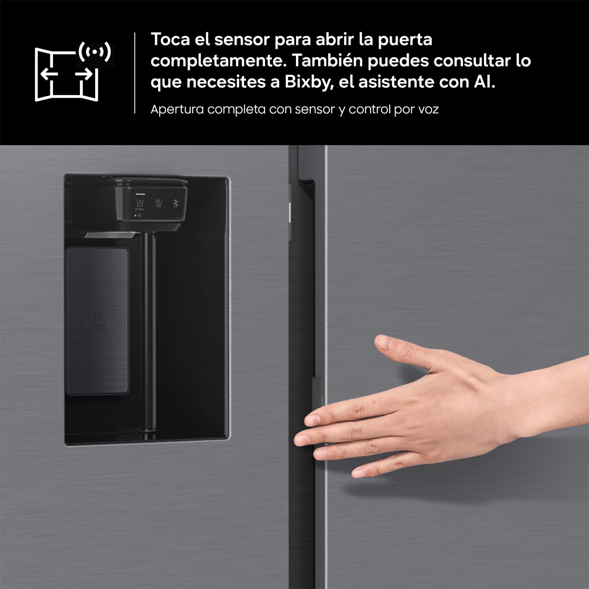 Frigorifico americano Samsung Con dispensador - RF65DB970E22EF Negro-7