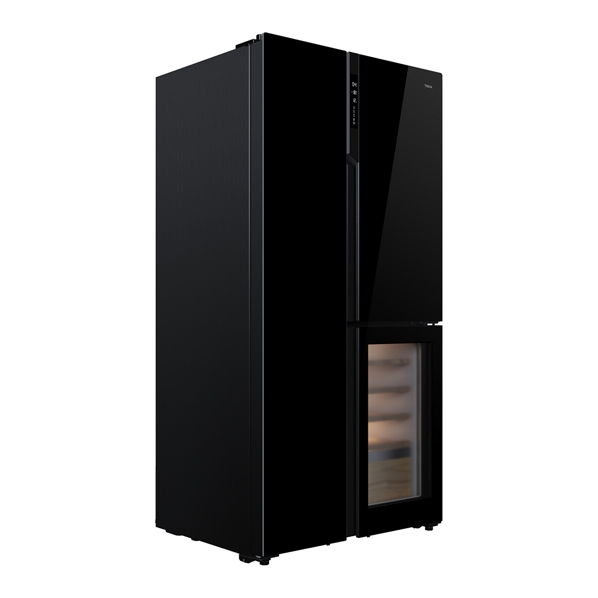 Frigorífico americano Teka Motor inverter, con vinoteca integrada - RLF 85950 GBK Cristal negro-10