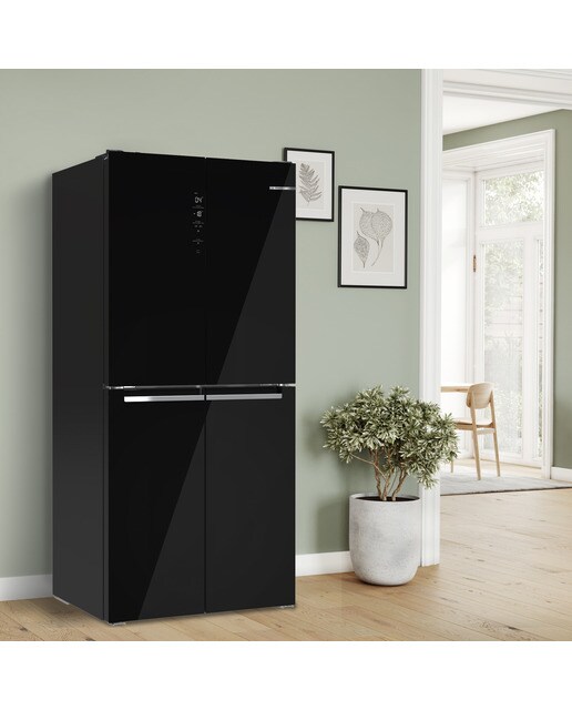 Frigorífico americano Bosch Multiairflow, Tecnología Inverter - KMC85LBEA Negro-6