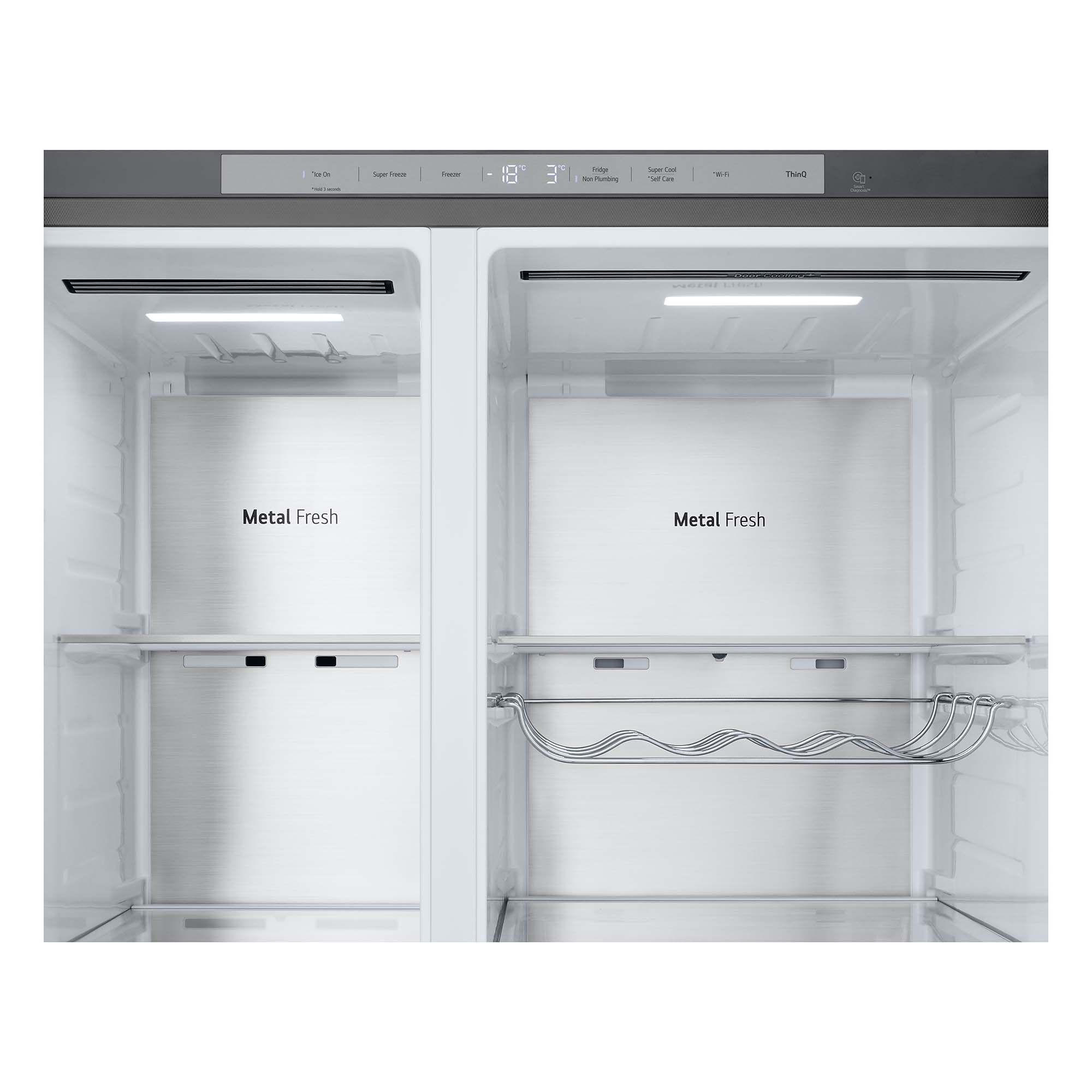 Frigorífico americano LG Total No Frost, 179 cm, 628l, con dispensador, inox - GSLE91MBAC Silver-20
