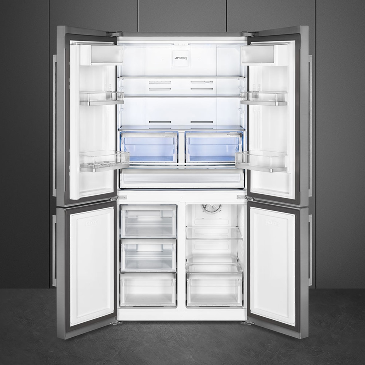 Frigorífico Americano Smeg, 4 puertas, Total No Frost, 541 litros, Display exterior - FQ60XDE LookInox-3