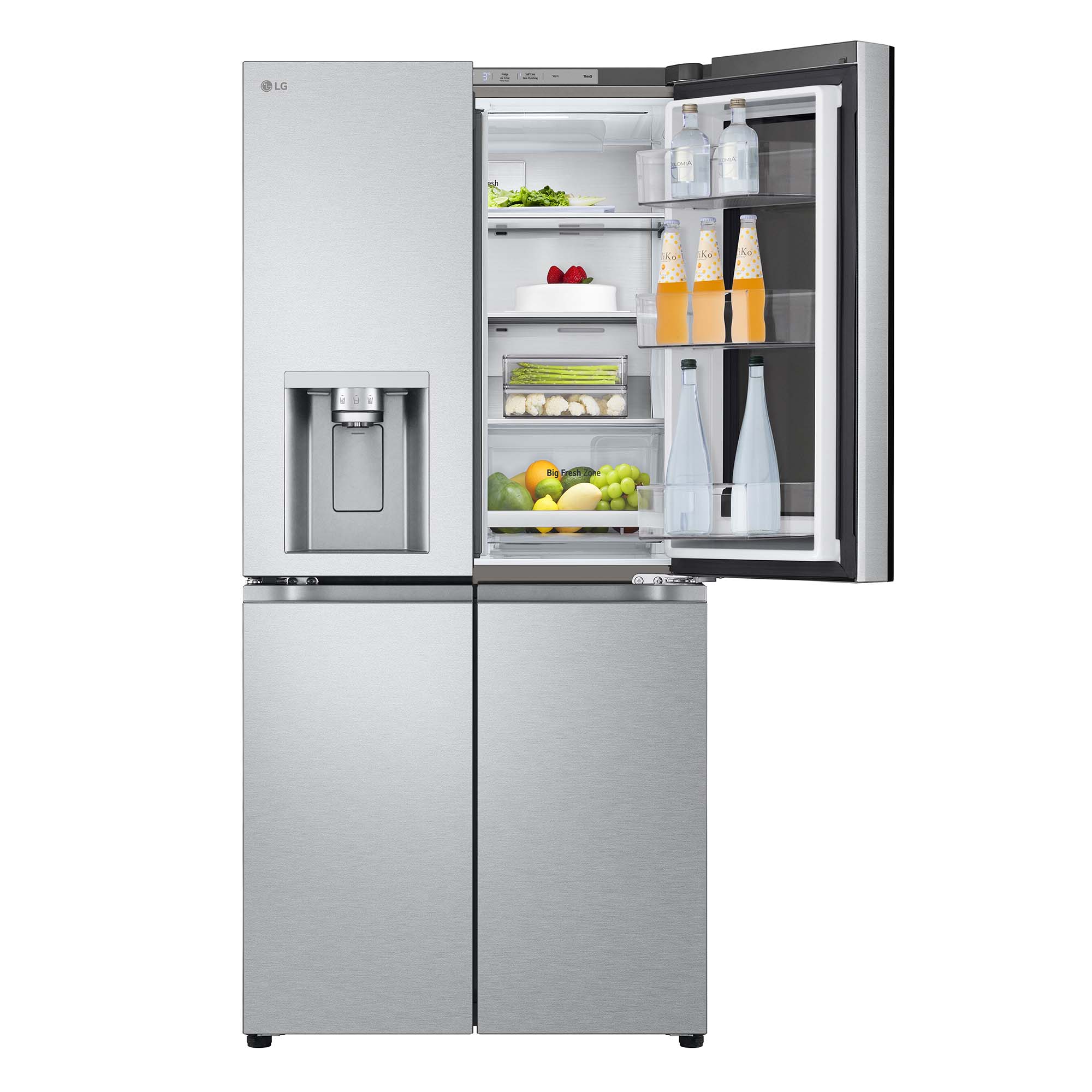 Frigorífico americano LG Total No Frost,  178,70 cm, InstaView, con dispensador, Inox - GMG861MBAE Acero antihuellas-22