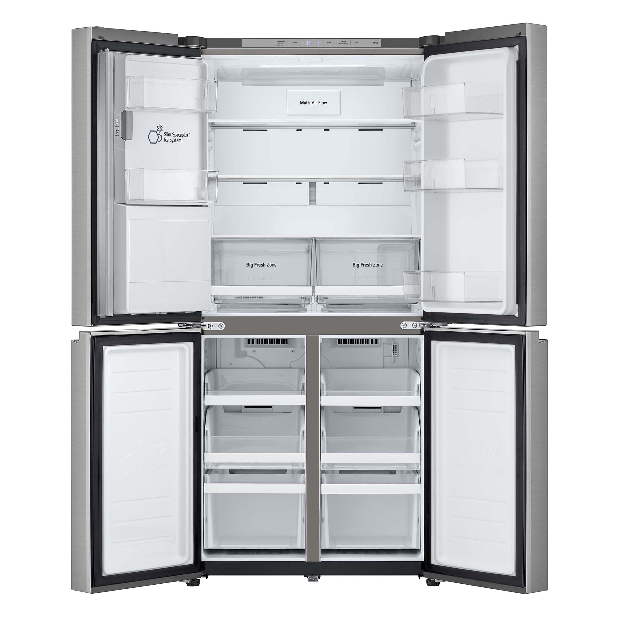 Frigorífico americano LG Inverter Linear Compressor, 178,70 cm,  con dispensador, inox - GML860PYFE Acero antihuellas-17