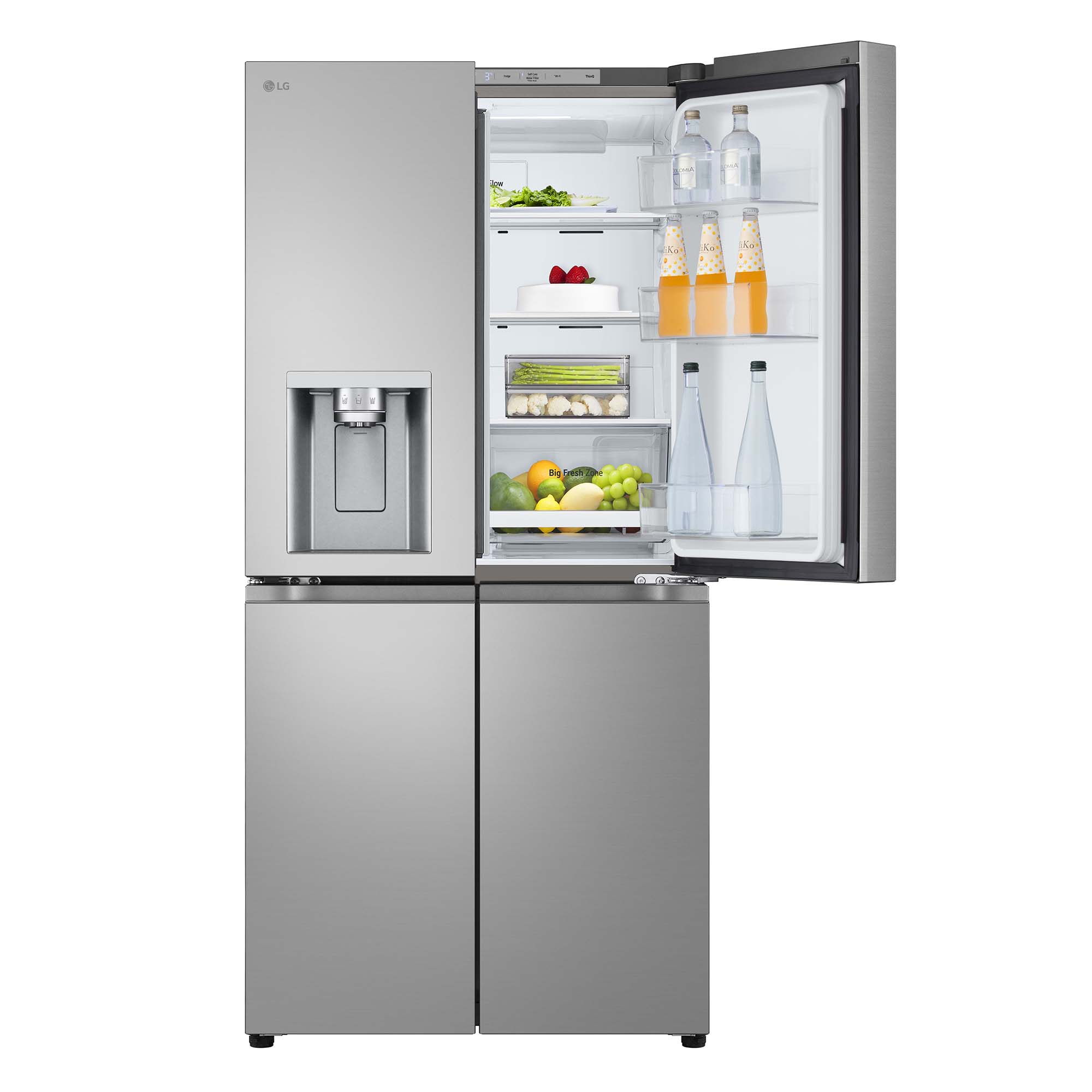 Frigorífico americano LG Inverter Linear Compressor, 178,70 cm,  con dispensador, inox - GML860PYFE Acero antihuellas-18