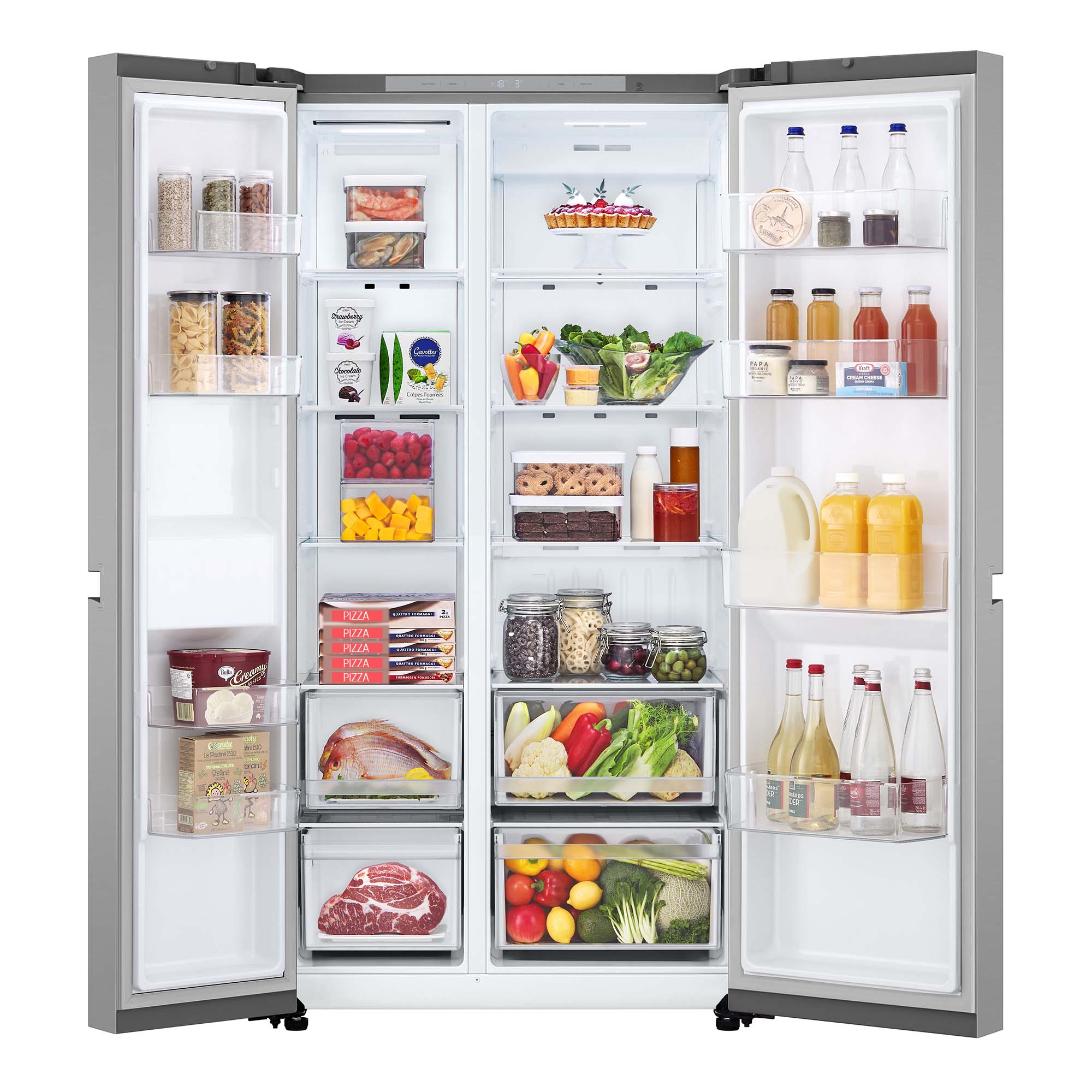 Frigorífico americano LG Total No Frost, 179 cm, Multi Air Flow, inox- GSBC40PYPE Inox-12