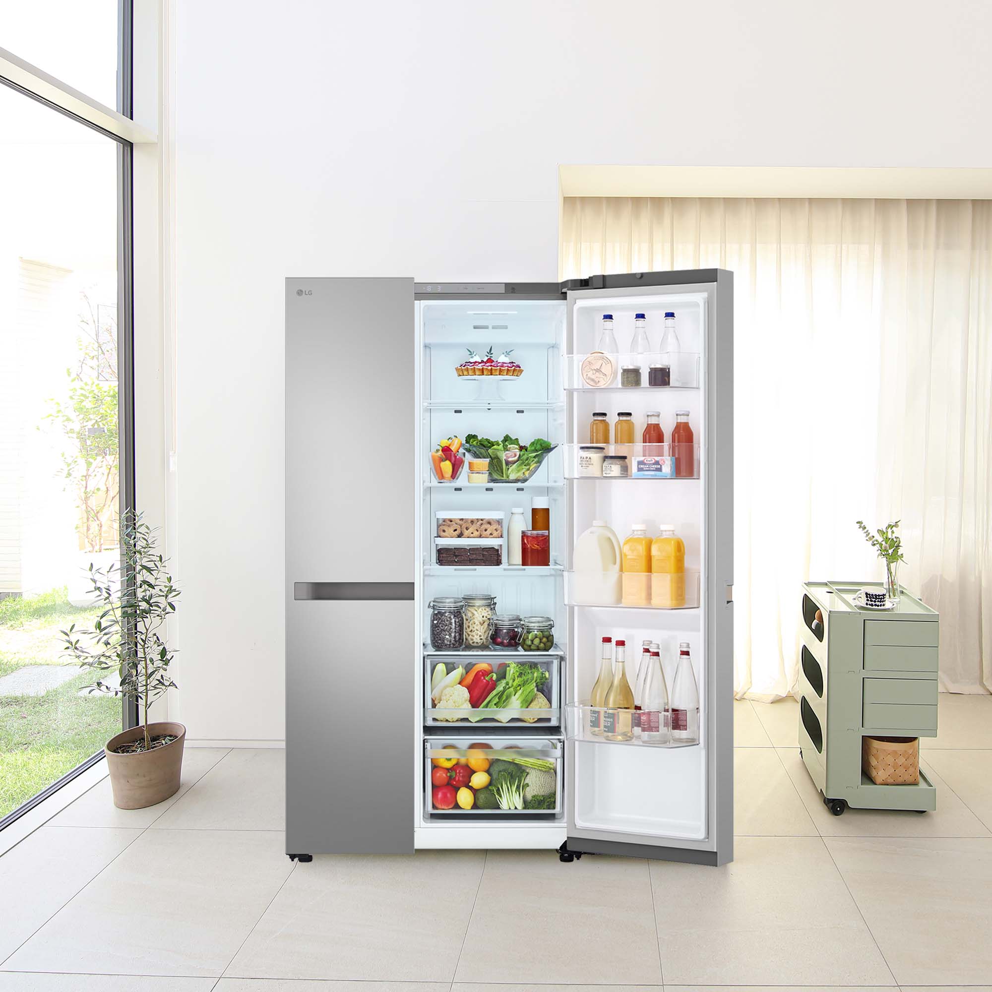 Frigorífico americano LG Total No Frost, 179 cm, Multi Air Flow, inox- GSBC40PYPE Inox-16
