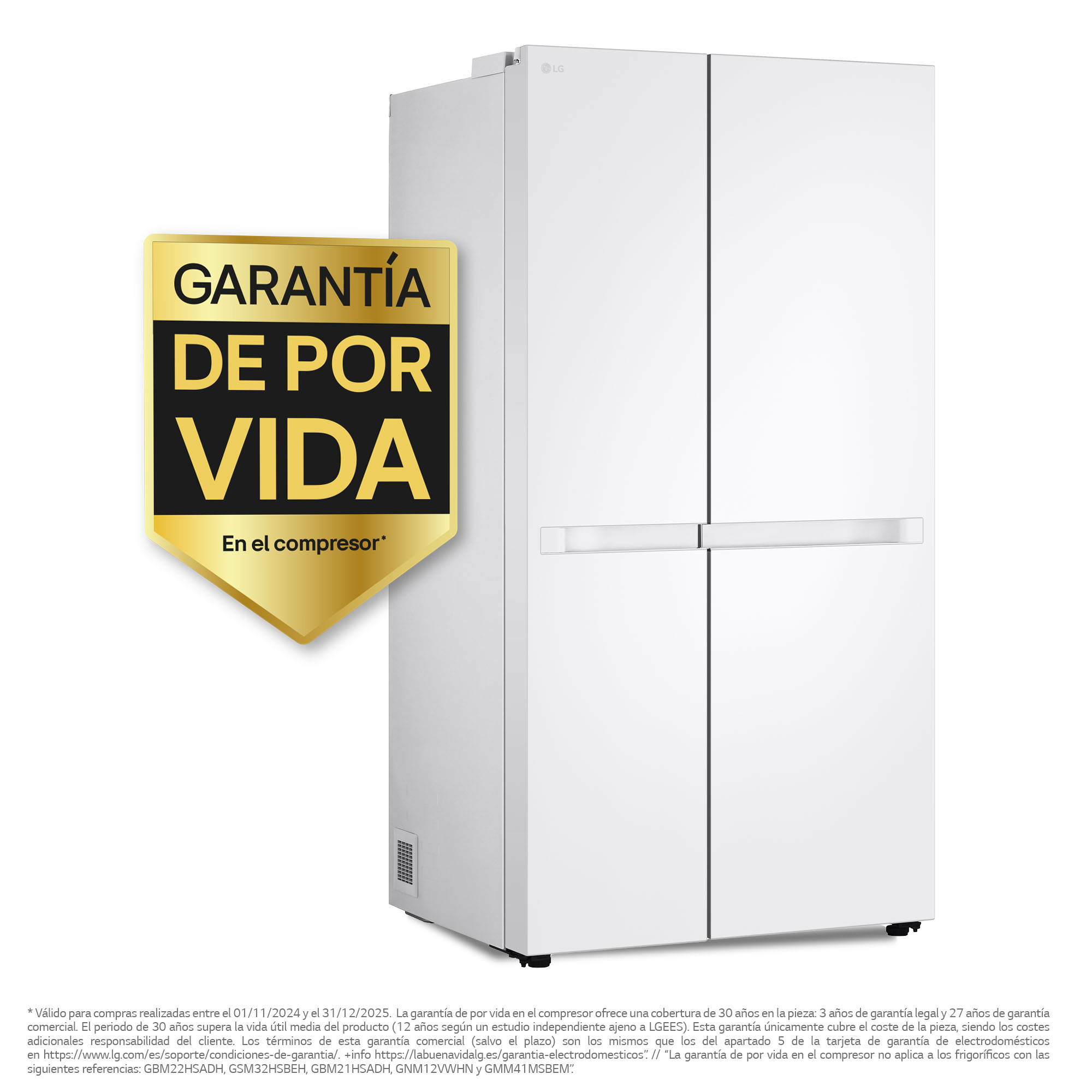 Thumbnail 1 de LG GSBC40SWPE frigorífico 664 l 179 cm blanco