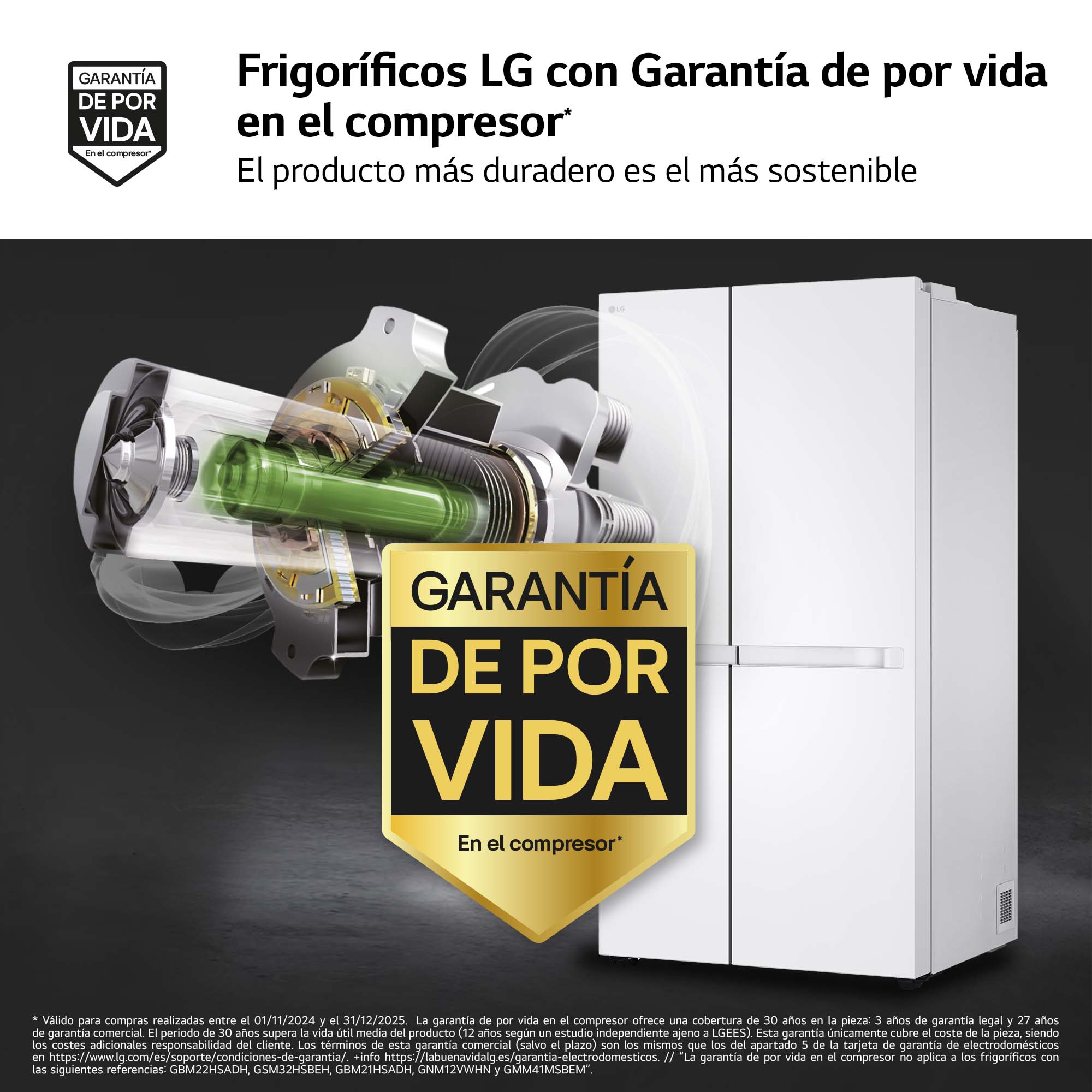 Thumbnail 3 de LG GSBC40SWPE frigorífico 664 l 179 cm blanco